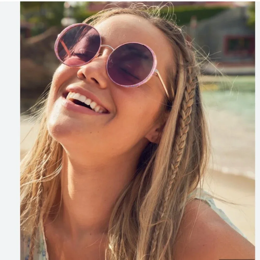 NWT LoveShackFancy Hawkins 58MM Round Sunglasses